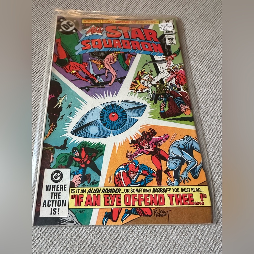 All-Star Squadron Comic Book - Colorful Vintage Cover